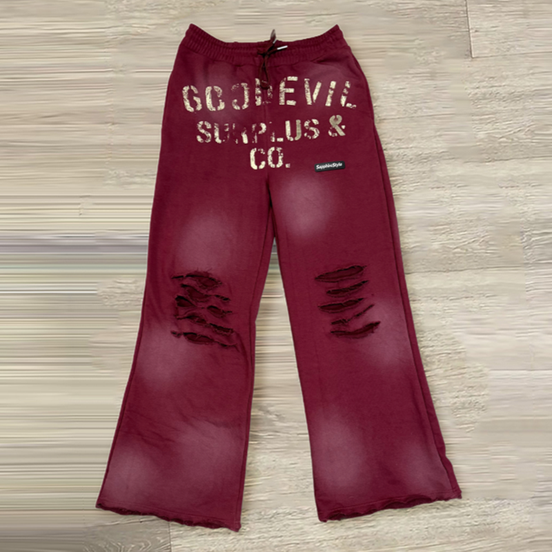 Sapphirestyle Casual ripped gradient sweatpants