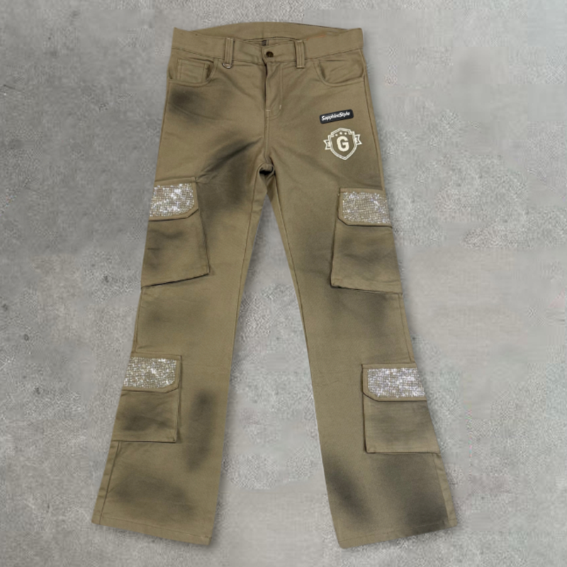 Sapphirestyle Casual Retro Gradient Overalls